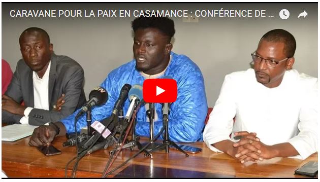 balla gaye en conférence de presse pour la paix en casamance