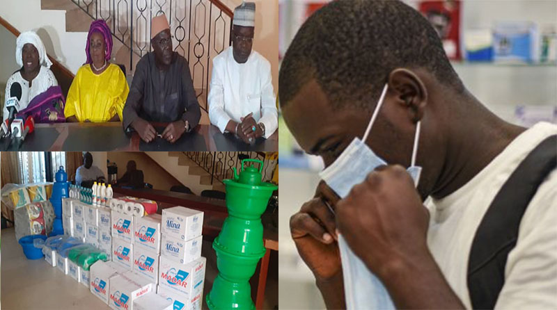 Les femmes visionnaires offrent un important lot de materiel hygiéniques à la mairie de dieuppeul derklé