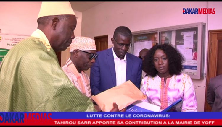 Tahirou sarr apporte sa contribution à la commune de yoff