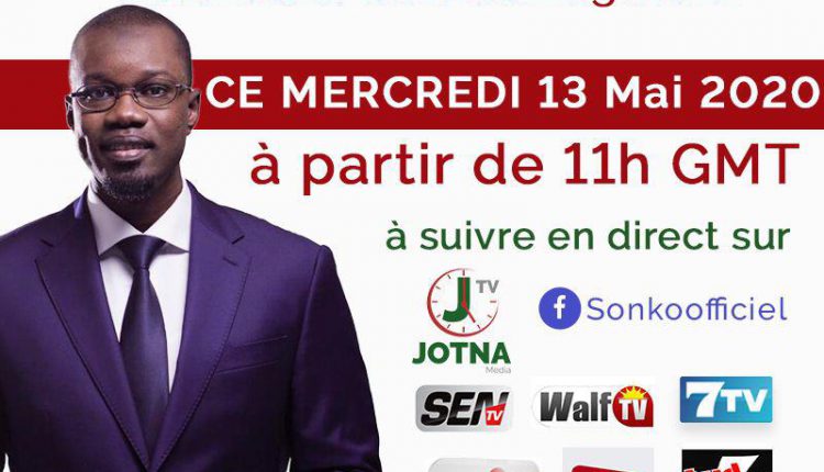Ousmane Sonka va sadresser aux Sénégalais ce mercredi
