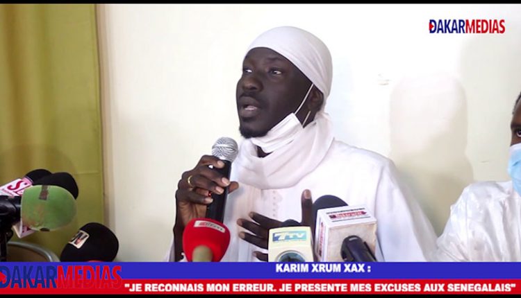 Karim Xrum Xax présente ses excuses aux senegalais