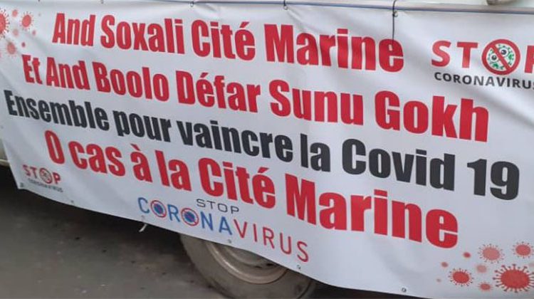 Distribution de masques And Soxali Cité Marine et And Boolo Defar Sunu Gokh